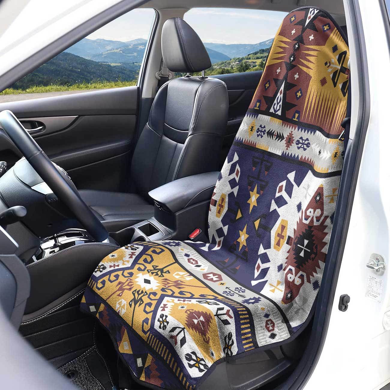 Car seat towel cover front seat protector suitable for gym and exercise, universal for all seasons, car use 31