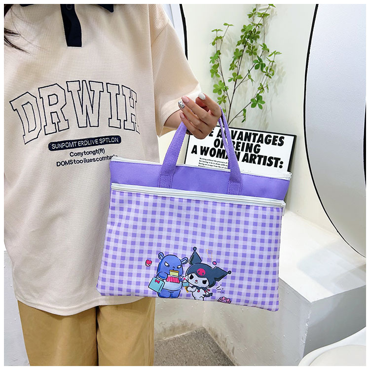 The new Spring 2024 Stardelo minimalist cartoon large-capacity student handbag, study materials and tutorial bag undefined