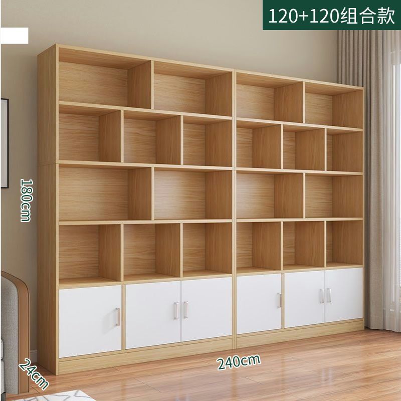 实木生态板酒柜靠墙客厅置物展示柜商用酒架家用新中式书柜|undefined