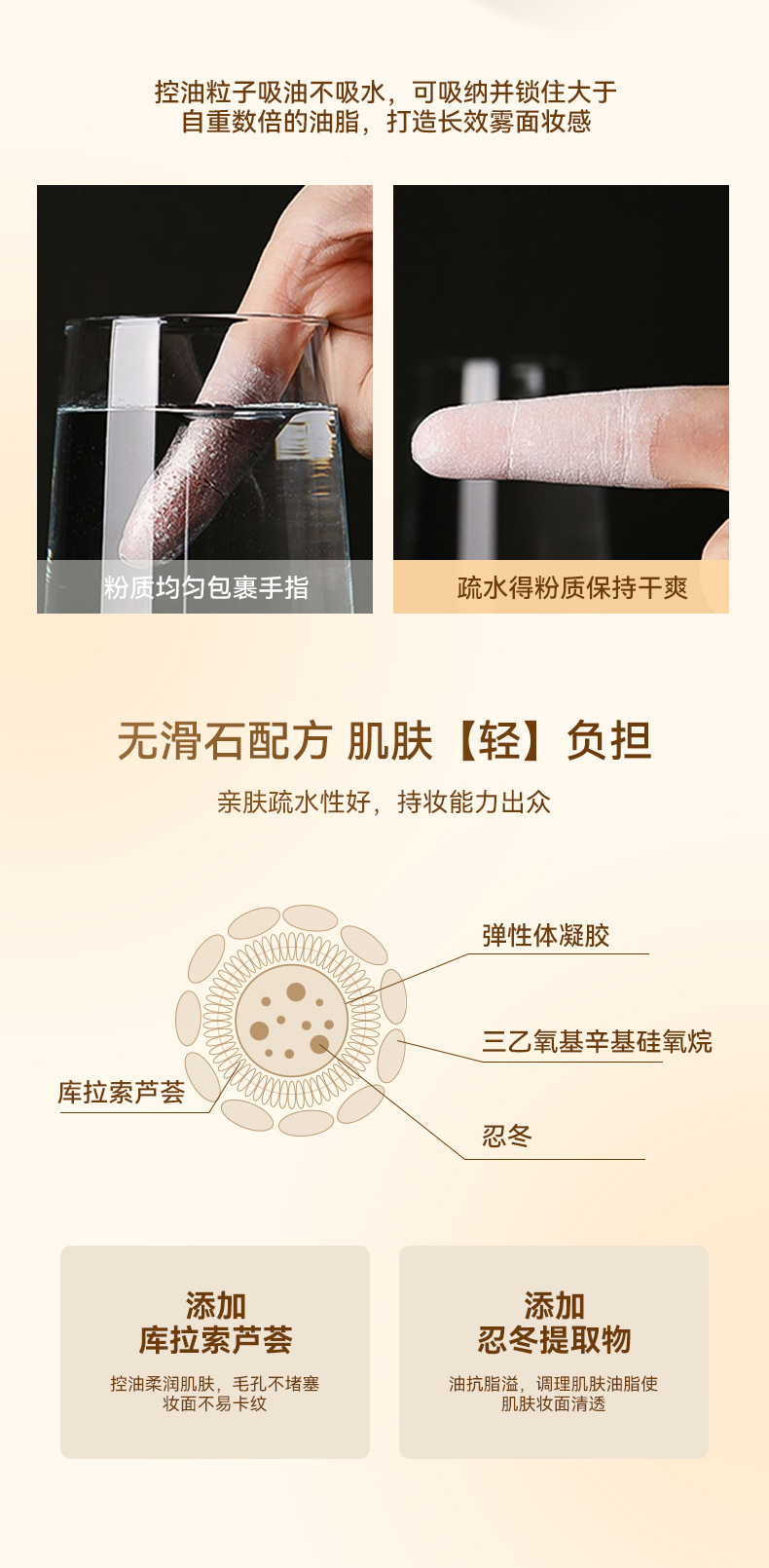 Mingxi Zhi Water Loose Powder, Setting Powder, loose powder is long-lasting and does not smudge. It is waterproof, oil-control, does not stick, and is a fine powder for women to cross borders undefined