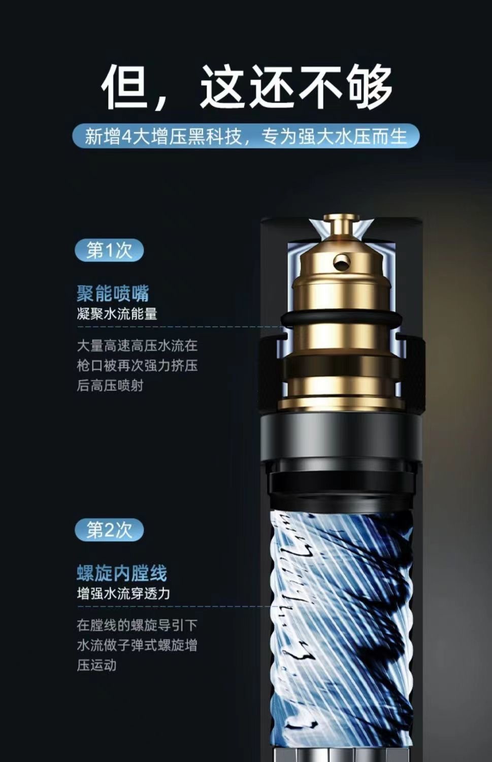 High-pressure car washing water gun booster nozzle hose connector suit watering flowers and vegetables watering nozzle flushing balcony sanitary spray gun
