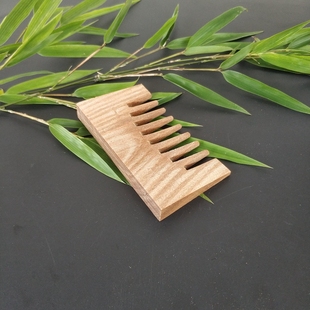 Green Sandalwood Comb Material Semi-Finished Wood with Open Teeth DIY Comb Wood Semi-Processed with Open Teeth