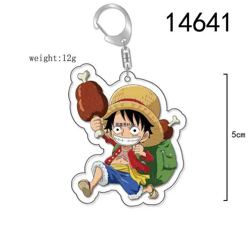 Аниме брелок One Piece Ackle перилатеральный, Луффи Саурон прозрачный кулон, двусторонний DIY