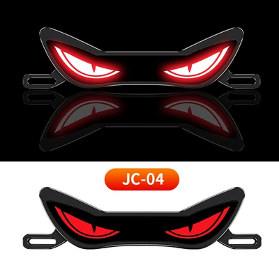 Nömrə qabı, Triangular Semicircular Flashing Devil Eye - jc-04-wiring-motorcycle-license-plate-light