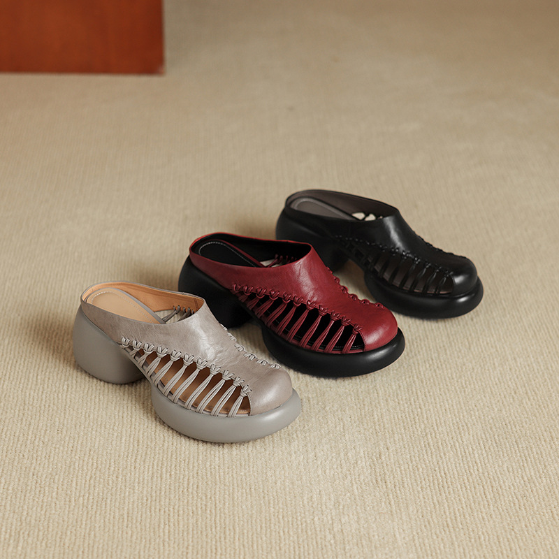 Sandal cao gót nữ mũi nhọn quai ngang phong cách cổ điển, gót 6 cm — đen chi tiết 15