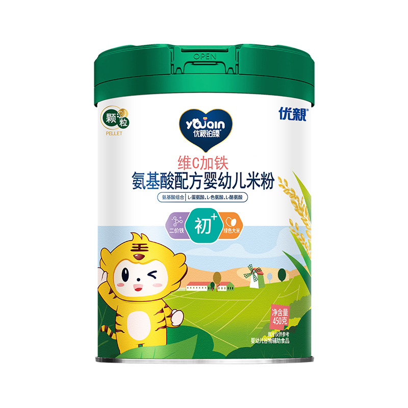 Youqin Amino Acid Formula Infant Rice Powder Baby Food Supplement Nutritional Rice Cereal Multiple Flavors Wholesale Agent