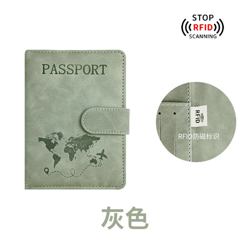 Портмоне RFID паспортное, чехол из искусственной кожи PU для документов, карточные слоты, закрытие магнитом или резинкой