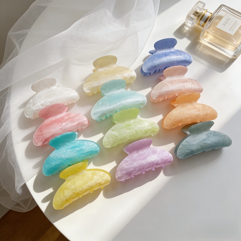 Amazon Cross-Border Best-Selling Acrylic Hair Clip for High Ponytail, Early Spring Light Luxury Half-Tie Hair Accessory, Simple and Elegant Hair Ornament