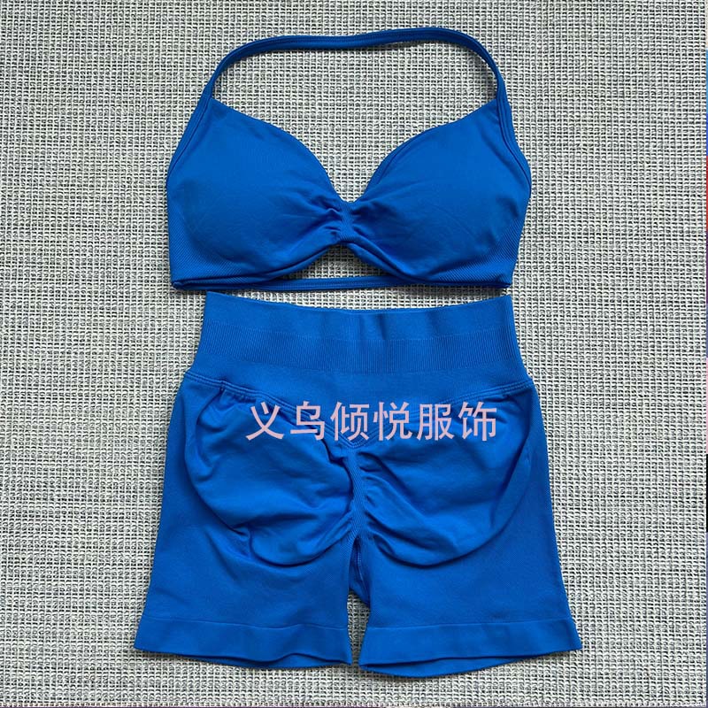 DFYNE AliExpress TK Venta caliente Sujetador pequeño Pantalones cortos Traje de pantalones Yoga Fitness Deportes Casual Traje transpirable