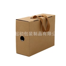 专业牛皮纸瓦楞纸盒 高档欧式手提纸箱 品质鞋盒翻盖盒