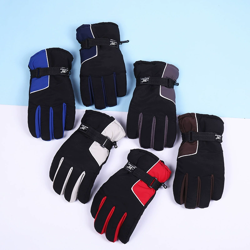 Children's ski keep warm waterproof gloves for boys