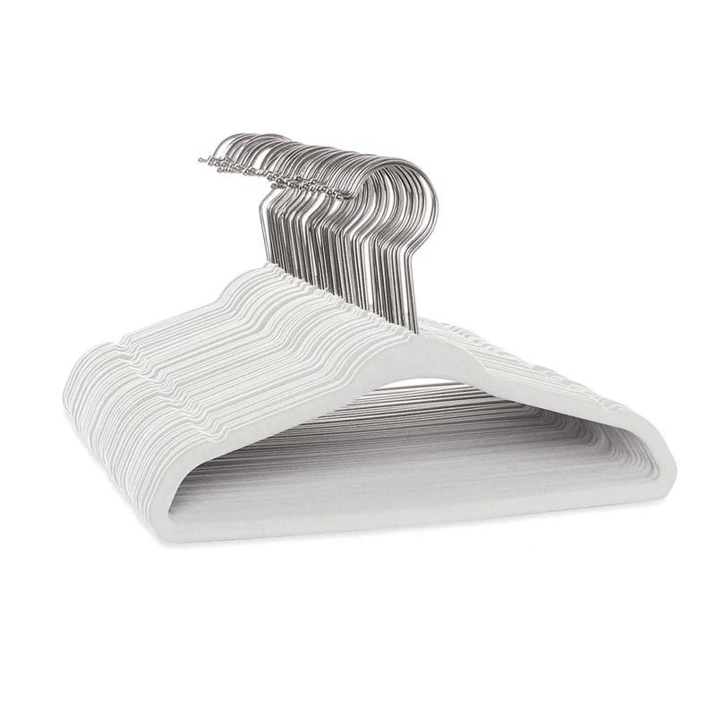 Бытовая оптовая продажа, детская флокированная вешалка для одежды, бесшовная бархатная пластиковая вешалка для одежды, магазин одежды, производитель внешней торговли