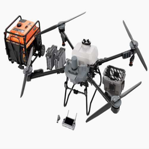 大疆DJI果树载重喷洒无人机等0农田大T6播撒农业三级风尼龙碳纤