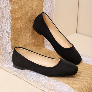 P 67874 Square heel slip on mid cut shoes �����п�һ�_��ŮЬ