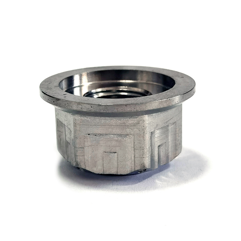 M8/M10/M12/M14钛合金闭口CNC六星花螺母 摩托车后轴改装螺母