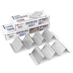 Cross-border W-shaped 430 stainless steel taco holder taco holder stainless steel taco holder