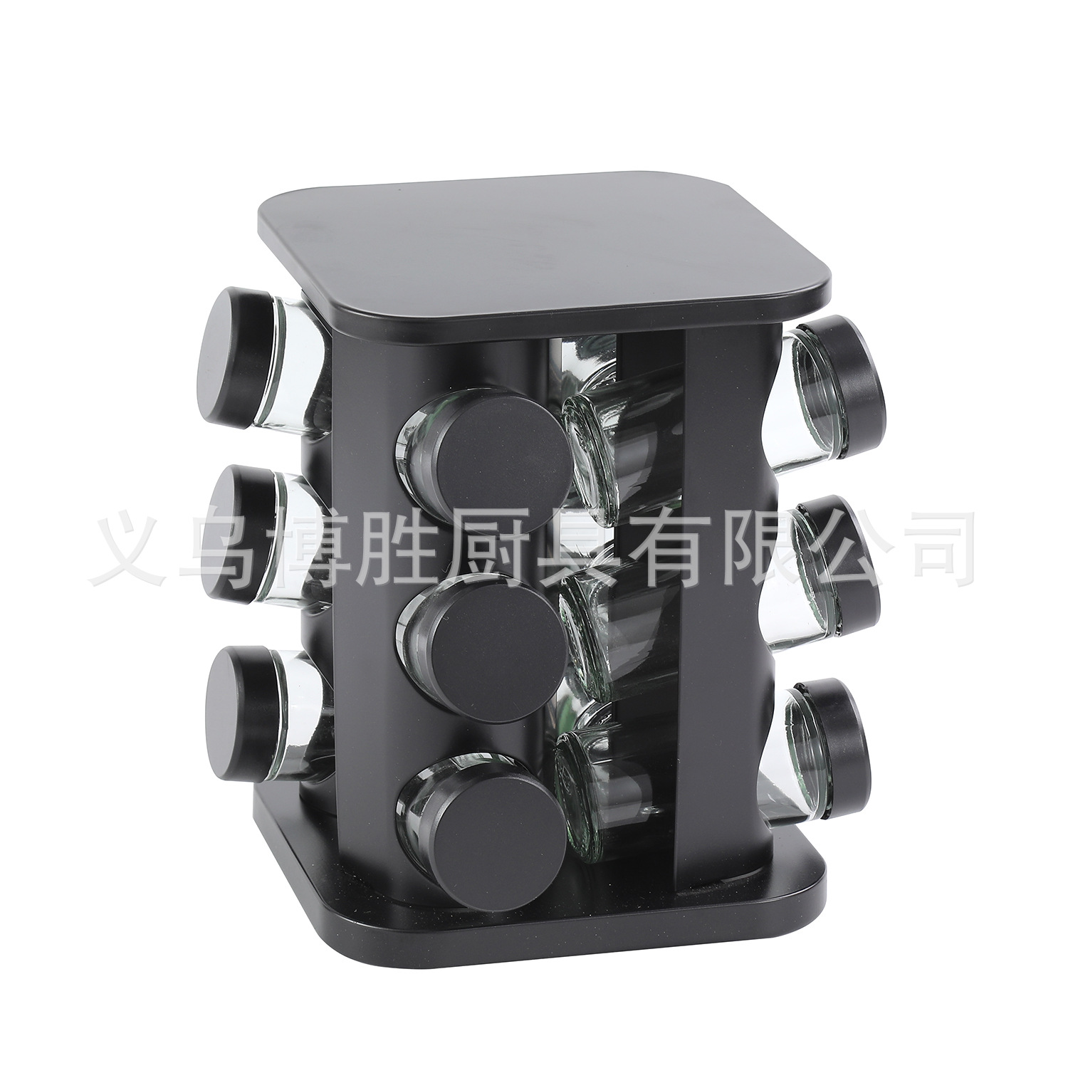 Nuevo rack de acero inoxidable cuadrado multifuncional rack de condimento de cocina doméstica rack de condimento de rotación multiplaca rack de condimento al por mayor