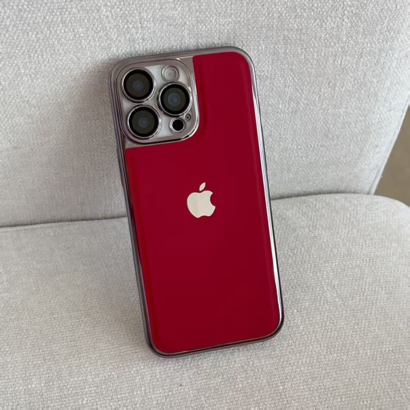 高级感全包素皮纹适用iPhone17/手机壳17pro纯色16磨砂15镜头膜|undefined