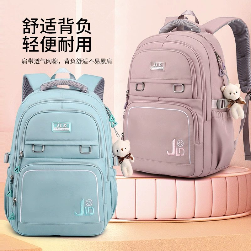 Capacious school bag, high quality backpack for traveling, simple and elegant design, for secondary school, for students
