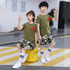 儿童迷彩服男女童军人特种兵套装夏季短袖军训服小学生军装作训服