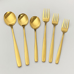 卸売 304 ステンレス鋼韓国スプーンとフォーク高価値食器家庭用スプーン肥厚コーヒースプーンフルーツフォーク