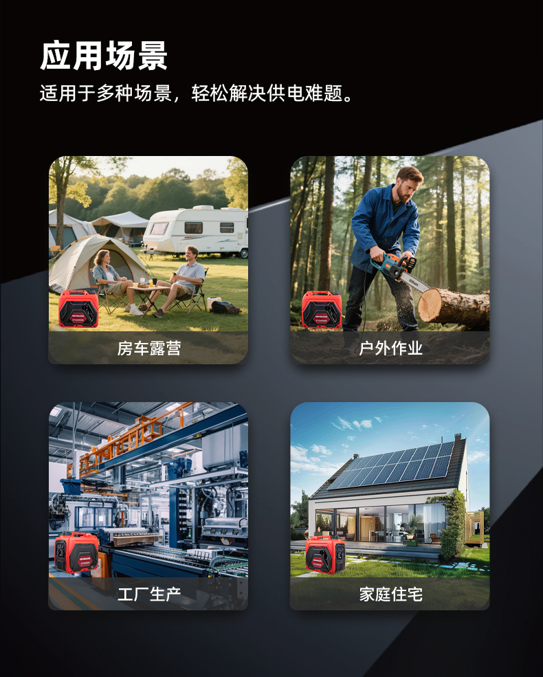 Portable 3.2Kw Handheld Silent Small Gasoline Generator for Cross-Border Outdoor Emergency Camping Wholesale