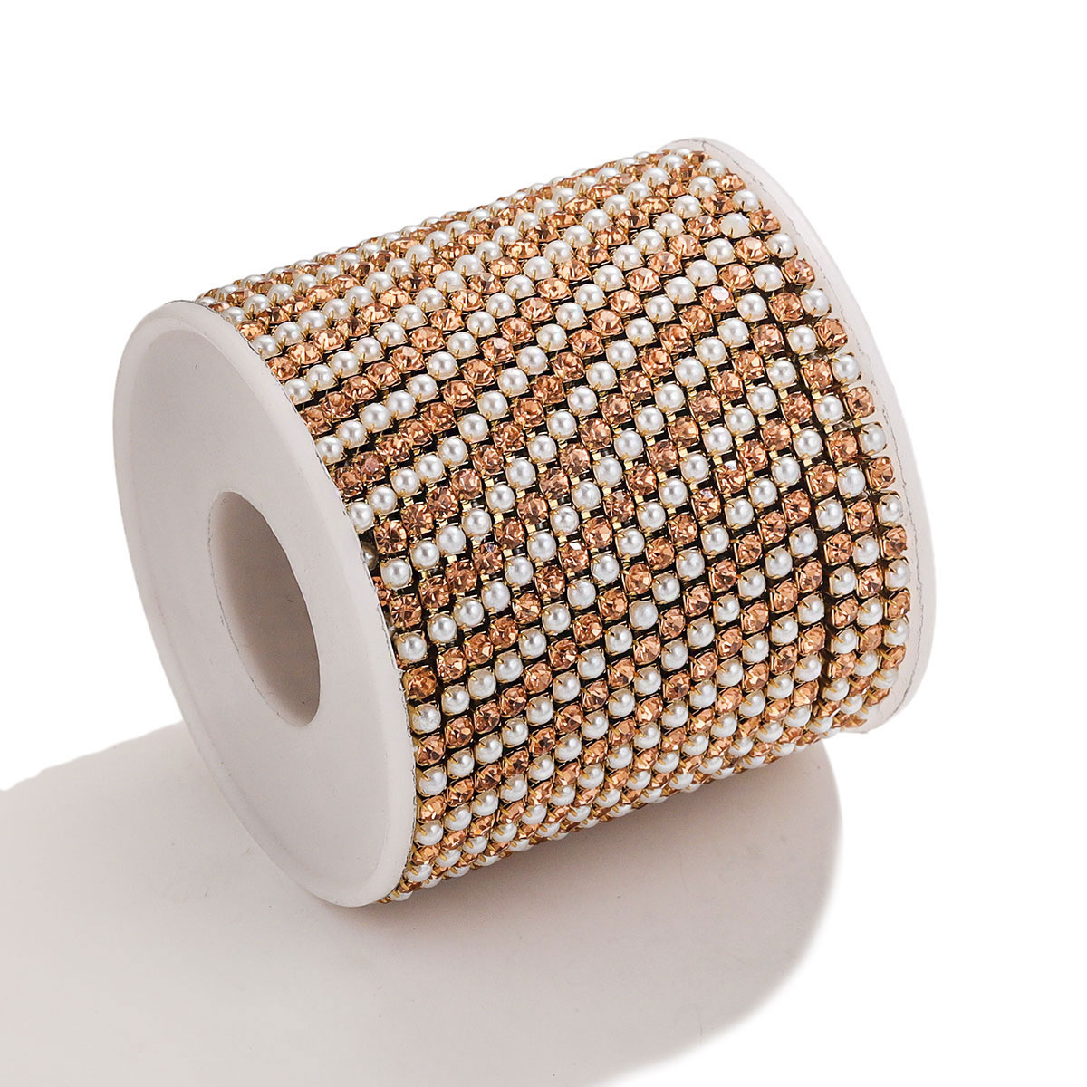 Acero inoxidable cristal perla garra cadena Ropa Accesorios vestido color cadena DIY joyería cadena diamante joyería cadena