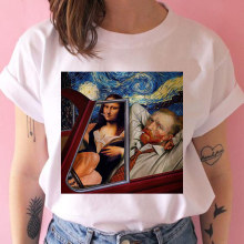����mona lisa van gogh t shirt women funny grunge tshT-shirt