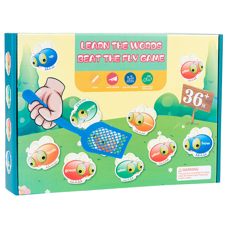 Palabras en inglés transfronterizas intercambiando moscas diversión educativa para niños aprendizaje en inglés entrenamiento memoria de concentración juguetes de madera image 7