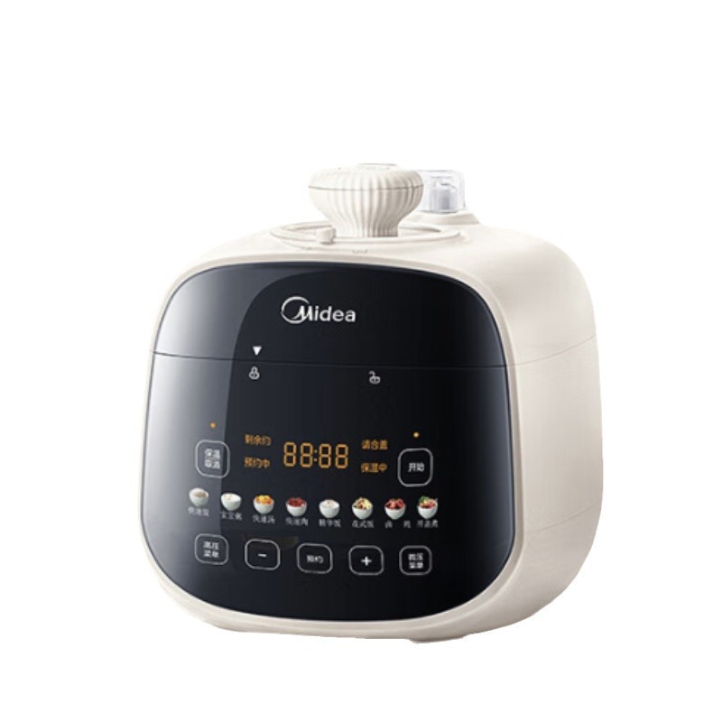 美的电压力锅2.5L家用双胆电高压锅智能预约开盖火锅触控MY-E3915|undefined