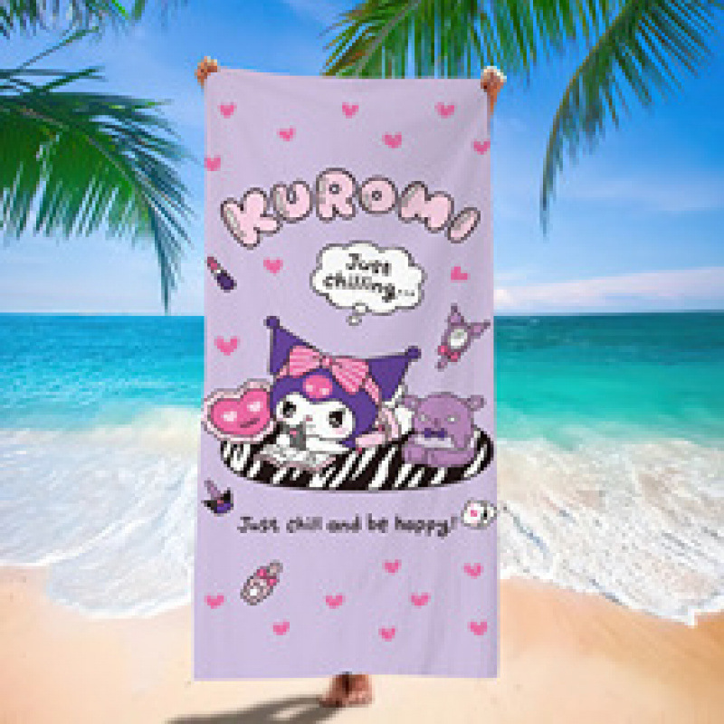 Cartoon beach quick dry bath towel for swimming