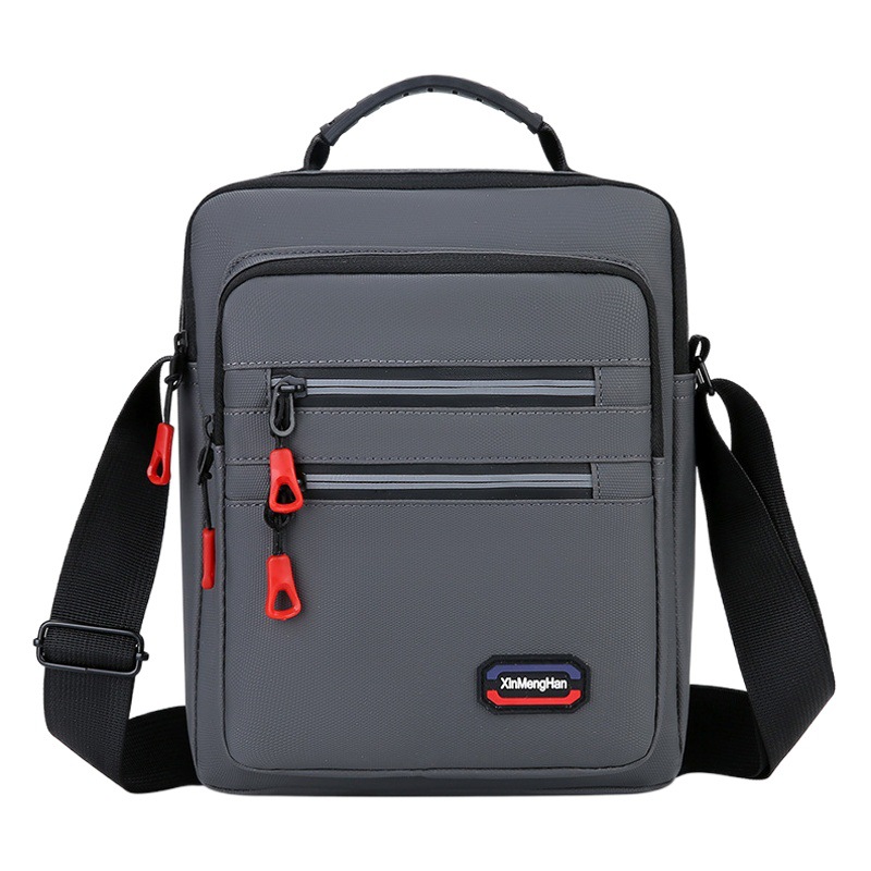 New Men's Crossbody Bag Outdoor Casual Satchel Simple Business Portable Water-repellent Multi-layer Backpack