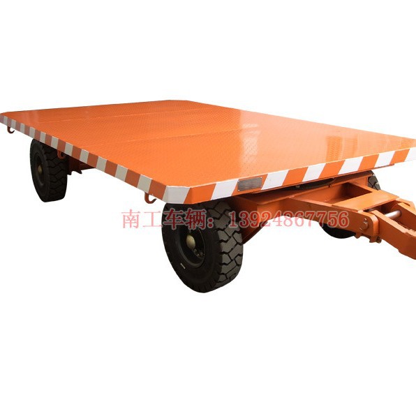南工5吨工厂拖车 重型货物移动平板拖车厂家直销