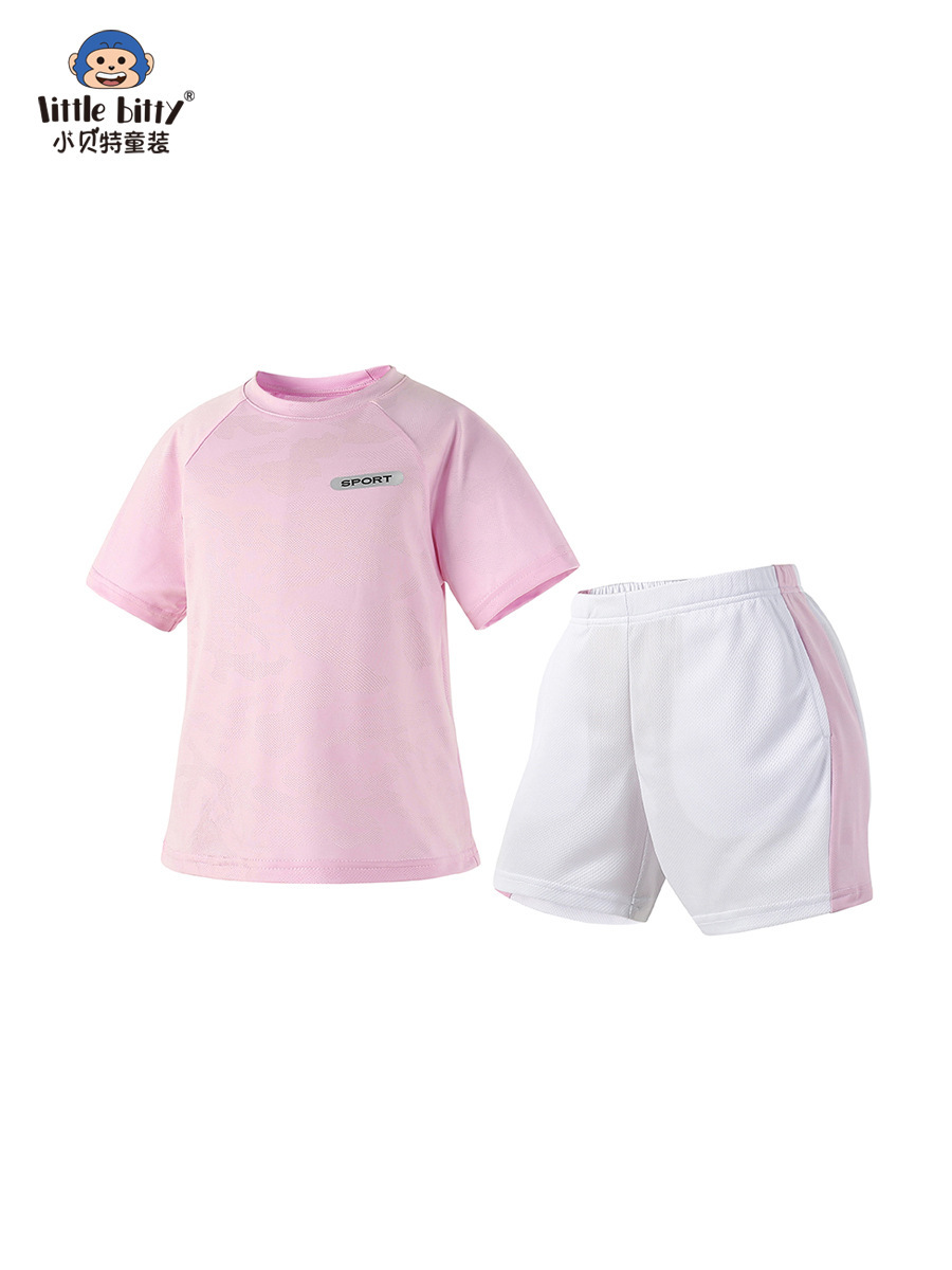 Children's Sports suit Children's Summer suit Girls Sports suit Ice 25 Years Quick-drying Clothes Children's Girls Summer