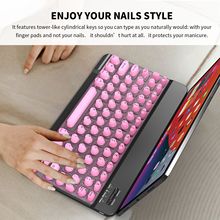 跨境爆品笔记本电脑蓝牙键盘长指甲专用办公打字神器硅胶美甲键盘