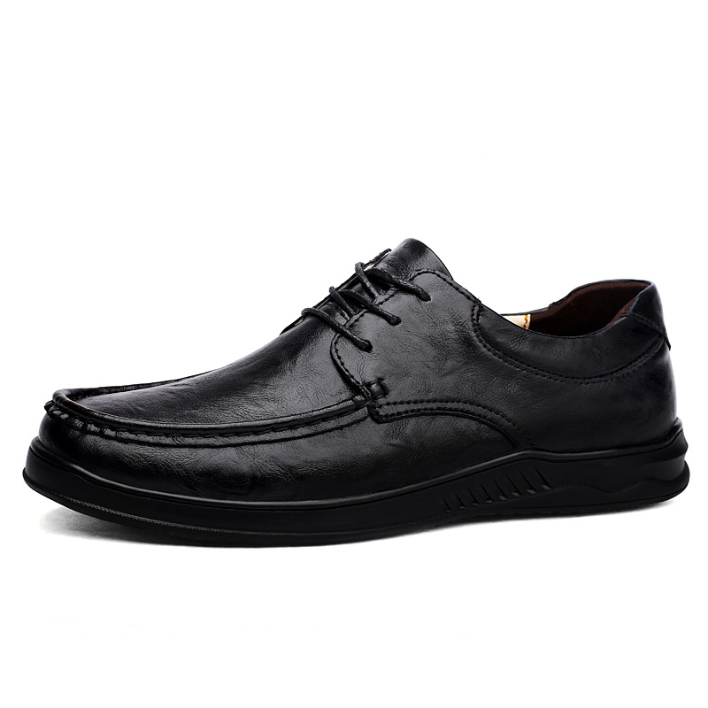 2316男鞋商务皮鞋户外工装绅士正装休闲鞋低帮牛皮面平底手工单