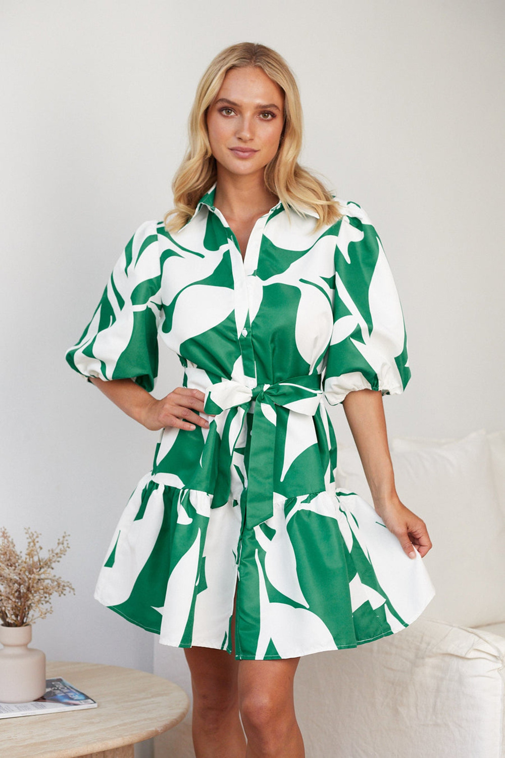 Turndown Neckline Wholesale Women's Vacation Belt Color Block Holiday Daily Turndown Short Sleeve Regular Dress