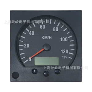 140mm Truck Modified Universal Pulse Speed Meter Square Speedometer Mileage Adjustable with Overspeed Alarm