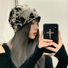 帽子 和風 薄手 ダーク タイダイ 包頭帽子 コールドスタイル 多用途 おしゃれ パイルハット ネットセレブ 同風 トレンド