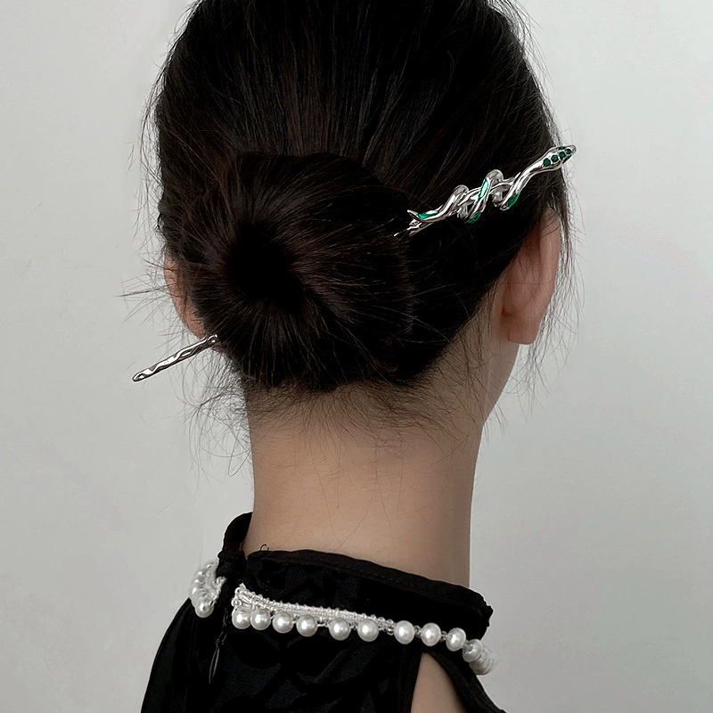 Тон встряхивания в том же стиле Национальная Мода в форме змеи Простая Современная шпилька для встряхивания волос Высококачественная заглушка для волос Cheongsam в стиле ретро