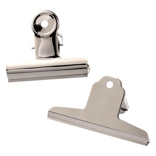 Stainless steel round steel clip strong multi-size mountain clip metal dovetail clip bill file clip stationery
