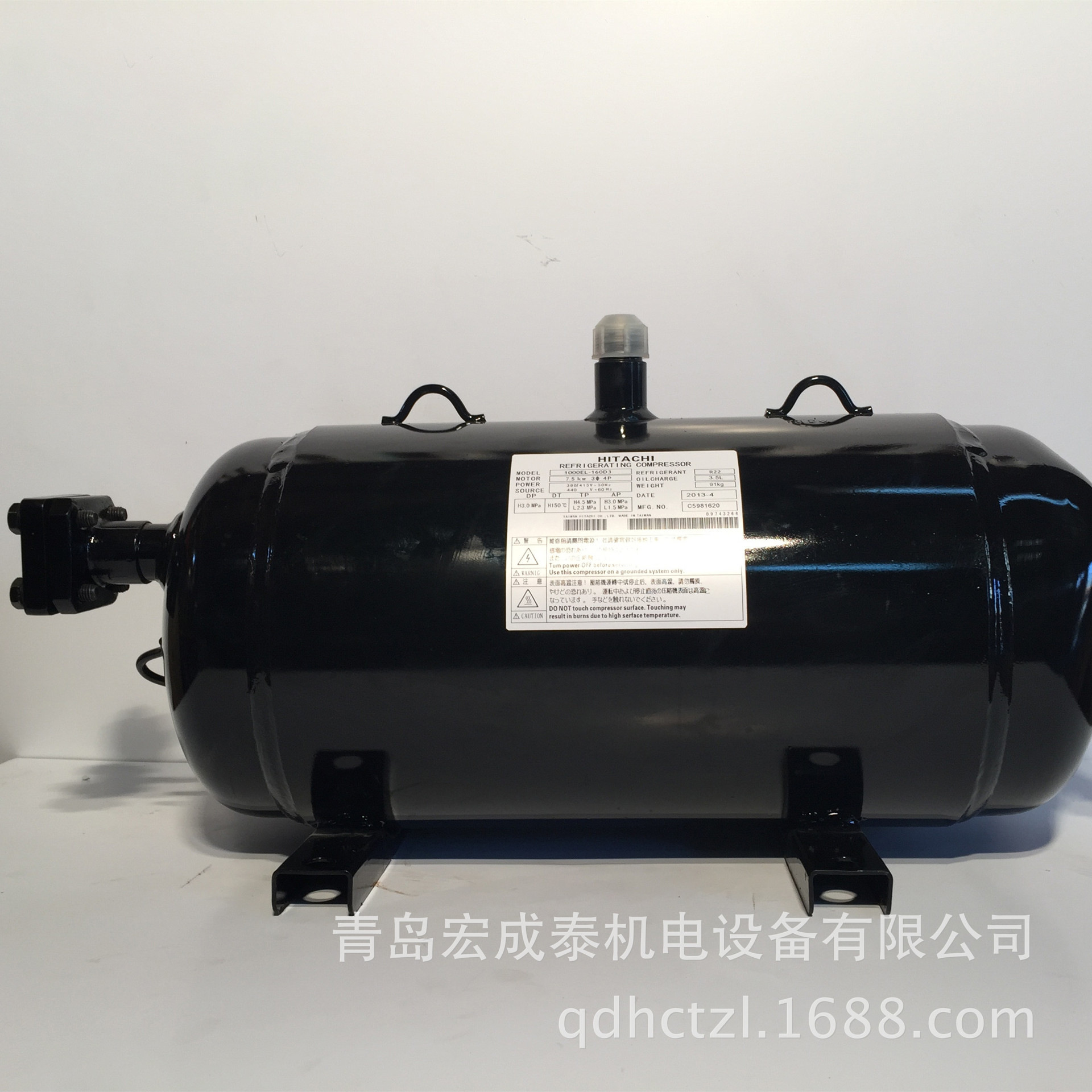 热销青岛日立压缩机 G1000EL-160D3空调制冷压缩机 制冷机配件