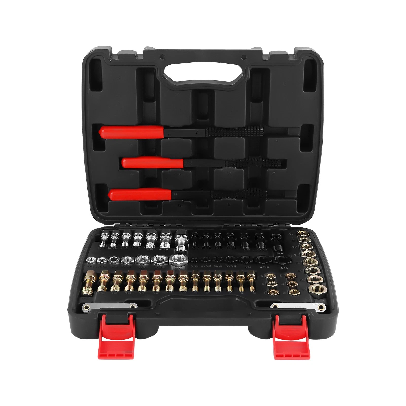 49-Piece Set of Thread Repair Tools, Damaged Thread Cleaning Tools, Tap and Die Repair Tools