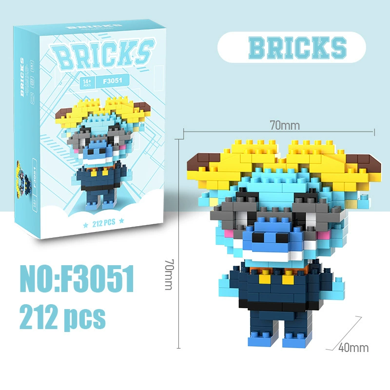 Конструктор bricks (Lego) минифигурки, мелкие микрокубики, подарок на день рождения, разнообразные стили