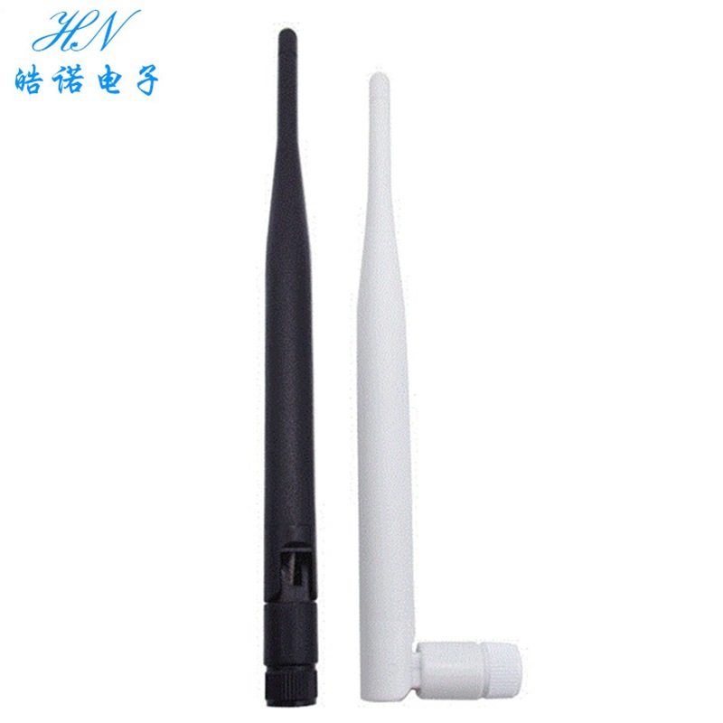 2.4G WiFi蓝牙天线 无线网卡路由器全向6DBI高增益 SMA接口黑白色