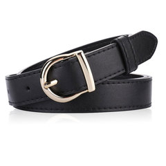 廠家批發新款休閒牛皮帶女百搭簡約真皮腰帶女士裝飾西裝牛仔褲帶