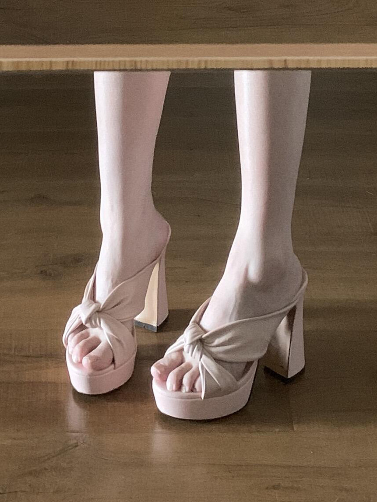 Sexy French Style Chunky High Heel For Women 2025 New Summer Outdoor Wear With Dress Perfect Comfortable Sandals_vogvips.com