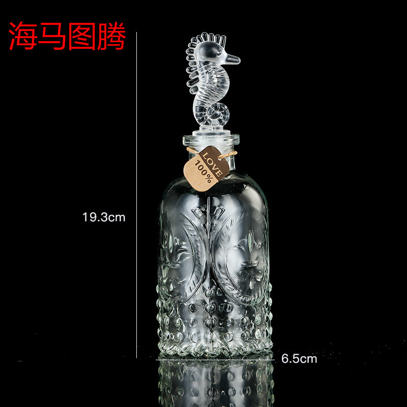 Botella de vidrio para niños con gran perla de agua para bebés con botella de deseos paquete de materiales para botella de mar para bebés esponjas botella de rafting