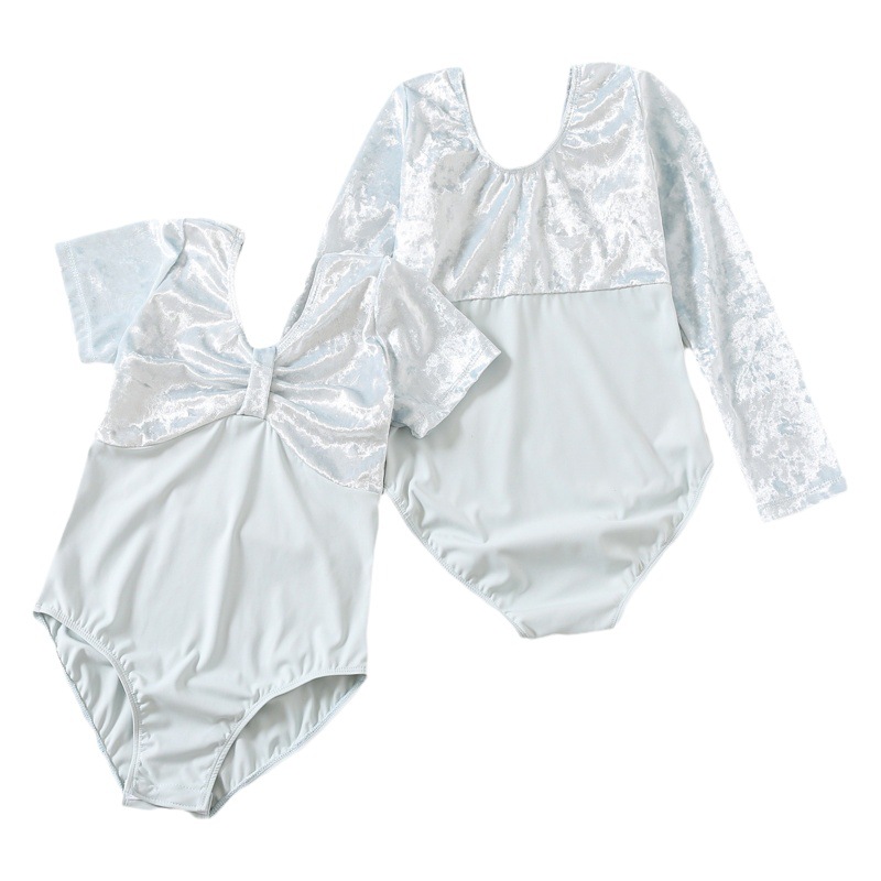Children's dance clothes ballet new velvet practice clothes toddler girl long sleeve one-piece Chinese dance gymnastics body