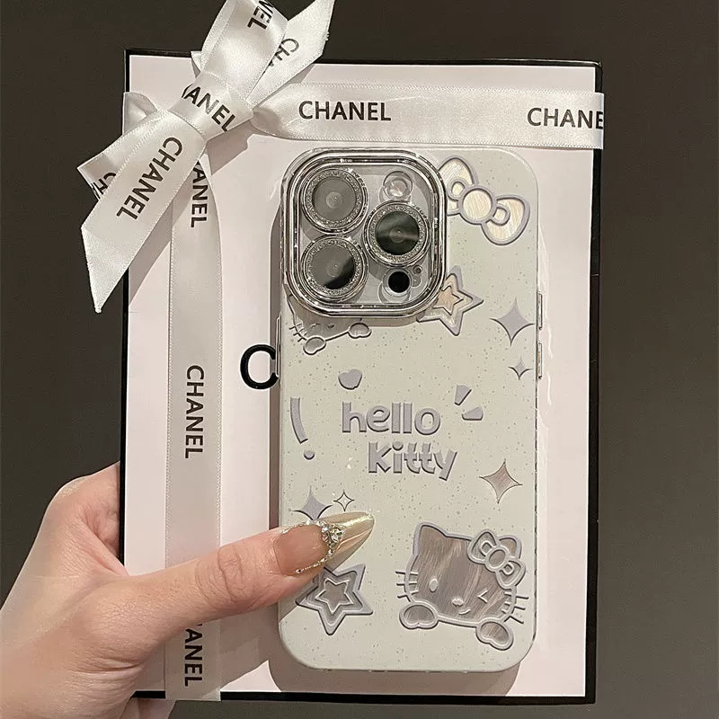 Hello Kitty, Apple, iPhone16, чехол совместимый с мультяшным дизайном, линза, iPhone13 Pro, 16promax